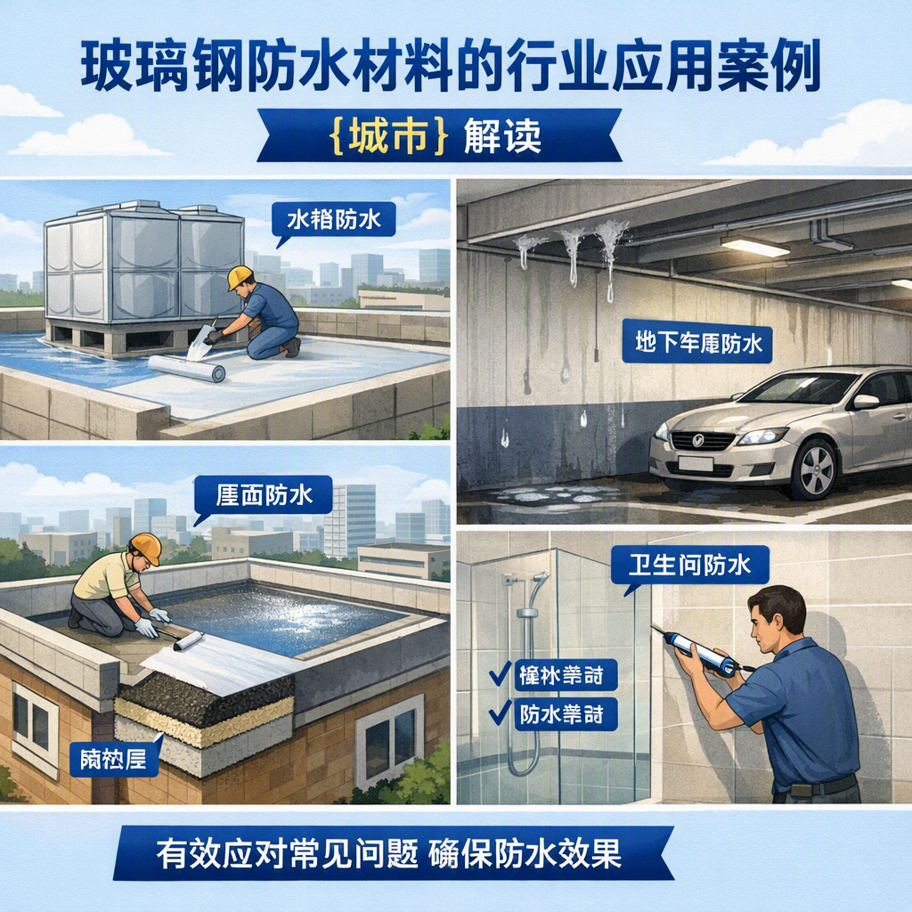 玻璃钢防水材料的行业应用案例,抚顺解读